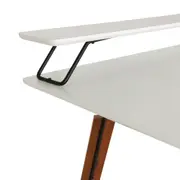 ESCRIVANINHA COM PRATELEIRA 1,10 M X 52 CM OVNI - NOZES/BRANCO - Foto 4