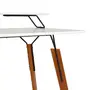 ESCRIVANINHA COM PRATELEIRA 1,10 M X 52 CM OVNI - NOZES/BRANCO - Foto 5