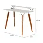 ESCRIVANINHA COM PRATELEIRA 1,10 M X 52 CM OVNI - NOZES/BRANCO - Foto 6