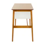 ESCRIVANINHA 2 GAVETAS 1,15 M X 50 CM GALIA - NOZES/BRANCO - Foto 4