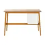 ESCRIVANINHA 2 GAVETAS 1,15 M X 50 CM GALIA - NOZES/BRANCO - Foto 5