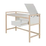 ESCRIVANINHA 1 GAVETA 1,20 M X 50 CM BANDEIROLA - NATURAL WASHED/BRANCO - Foto 3