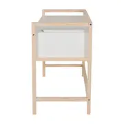 ESCRIVANINHA 1 GAVETA 1,20 M X 50 CM BANDEIROLA - NATURAL WASHED/BRANCO - Foto 4