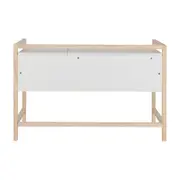 ESCRIVANINHA 1 GAVETA 1,20 M X 50 CM BANDEIROLA - NATURAL WASHED/BRANCO - Foto 5