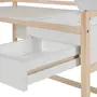 ESCRIVANINHA 1 GAVETA 1,20 M X 50 CM BANDEIROLA - NATURAL WASHED/BRANCO - Foto 6