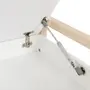 ESCRIVANINHA 1 GAVETA 1,20 M X 50 CM BANDEIROLA - NATURAL WASHED/BRANCO - Foto 7