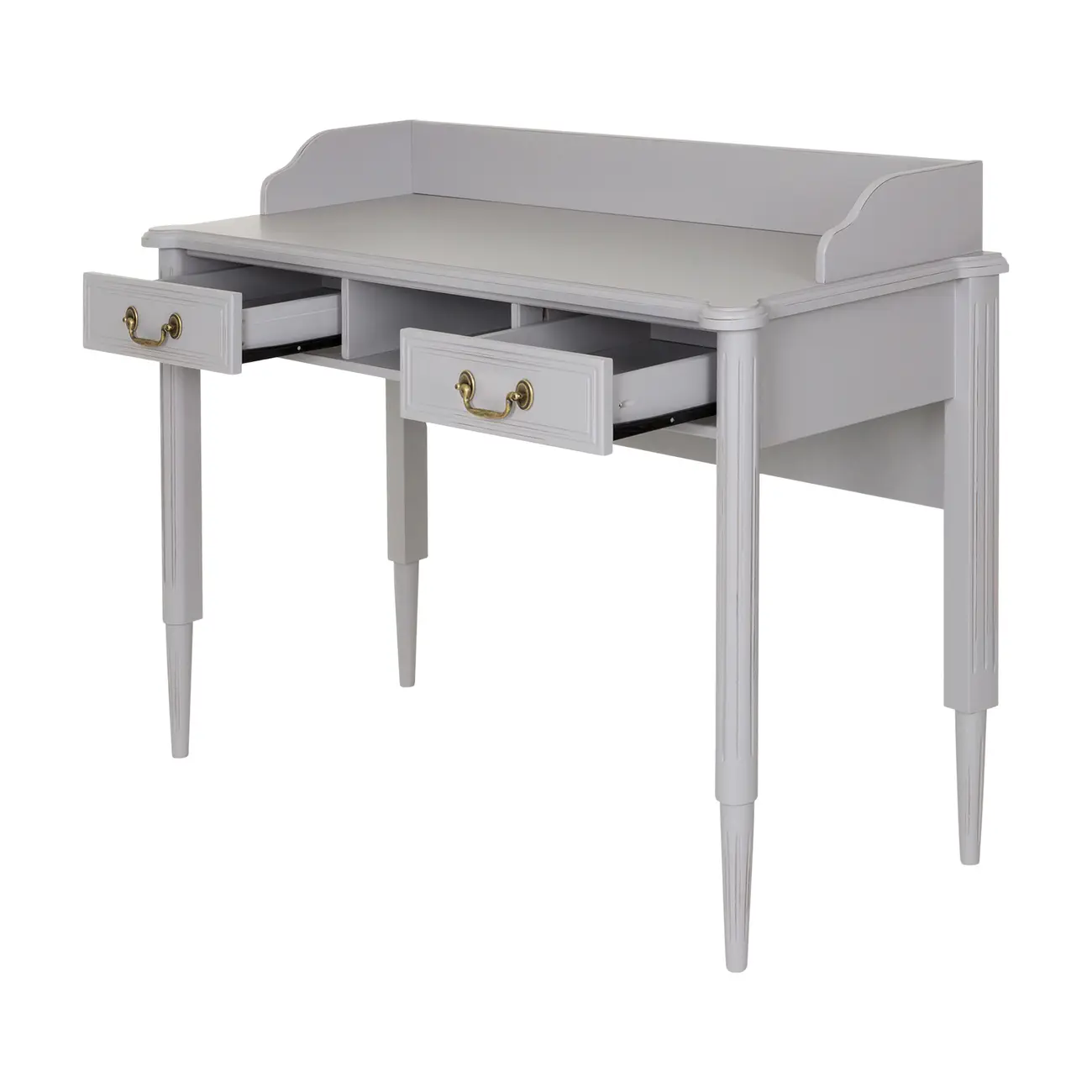 ESCRIVANINHA 2 GAVETAS 1,20 M X 50 CM REGENCE - CINZA PROVENCE - Foto 3