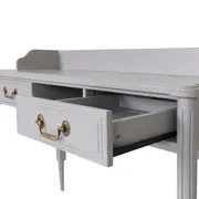 ESCRIVANINHA 2 GAVETAS 1,20 M X 50 CM REGENCE - CINZA PROVENCE - Foto 6