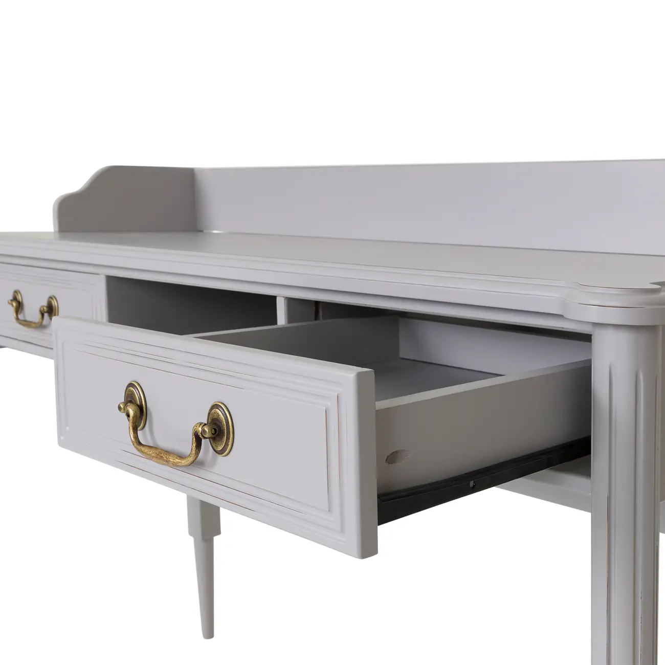 ESCRIVANINHA 2 GAVETAS 1,20 M X 50 CM REGENCE - CINZA PROVENCE - Foto 6