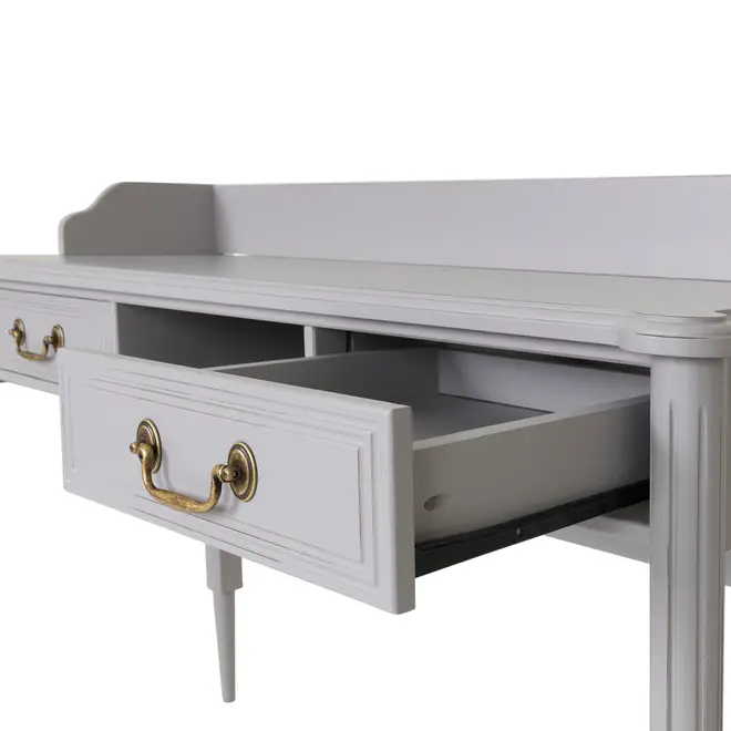 ESCRIVANINHA 2 GAVETAS 1,20 M X 50 CM REGENCE - CINZA PROVENCE - Foto 6