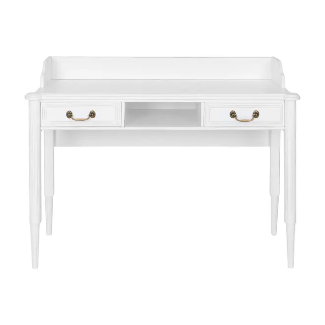 ESCRIVANINHA 2 GAVETAS 1,20 M X 50 CM REGENCE - BRANCO PROVENCE - Foto 1