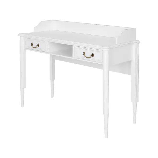 ESCRIVANINHA 2 GAVETAS 1,20 M X 50 CM REGENCE - BRANCO PROVENCE - Foto 2