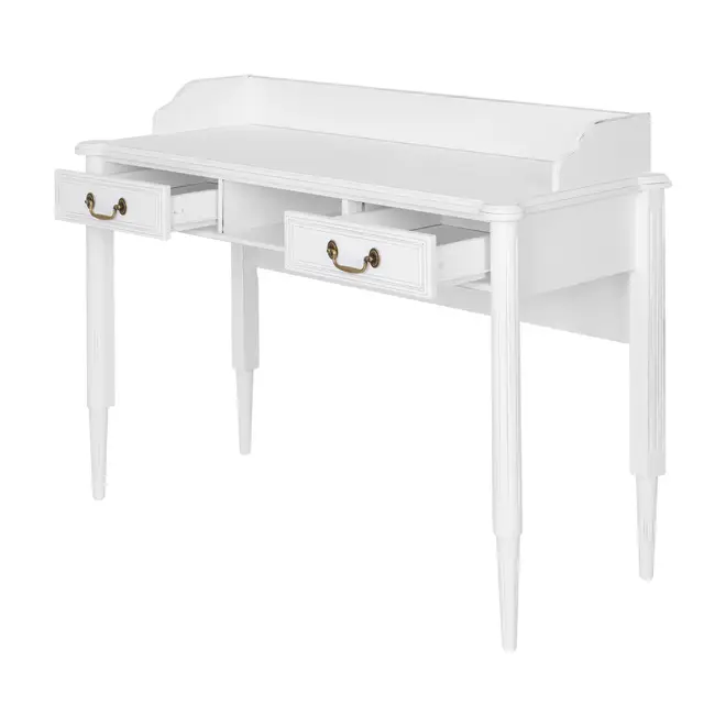 ESCRIVANINHA 2 GAVETAS 1,20 M X 50 CM REGENCE - BRANCO PROVENCE - Foto 3