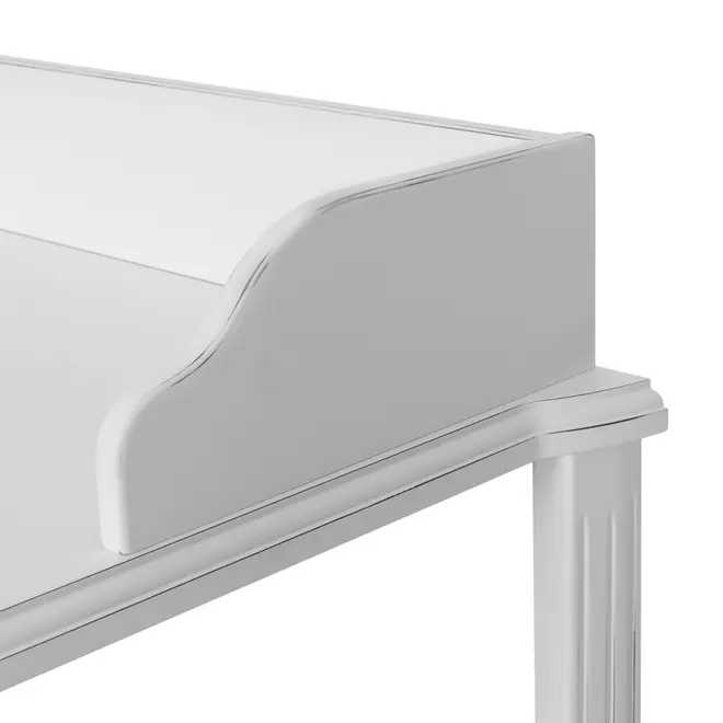 ESCRIVANINHA 2 GAVETAS 1,20 M X 50 CM REGENCE - BRANCO PROVENCE - Foto 7