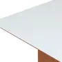 MESA DE JANTAR 1,30 M X 90 CM ECKE - FREIJÓ/BRANCO - Foto 6