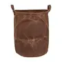 CESTO PARA ROUPA HIGH LOW NA - CASTANHO/WHISKY - Foto 1