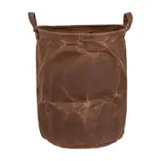 CESTO PARA ROUPA HIGH LOW NA - CASTANHO/WHISKY - Foto 1
