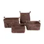 CESTO PARA ROUPA HIGH LOW NA - CASTANHO/WHISKY - Foto 5