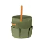 CESTO CIRCULAR COM BOLSOS 25 CM X 24 CM HIGH LOW NA - MUSGO/WHISKY - Foto 3