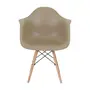 CADEIRA COM BRAÇOS EASY WOOD - FAIA BEGE - Foto 2