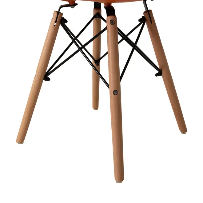 CADEIRA COM BRAÇOS EASY WOOD - FAIA/TERRACOTA - Foto 6