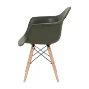 CADEIRA COM BRAÇOS EASY WOOD - FAIA/MUSGO - Foto 3