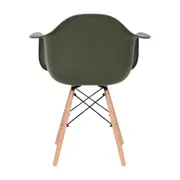 CADEIRA COM BRAÇOS EASY WOOD - FAIA/MUSGO - Foto 4