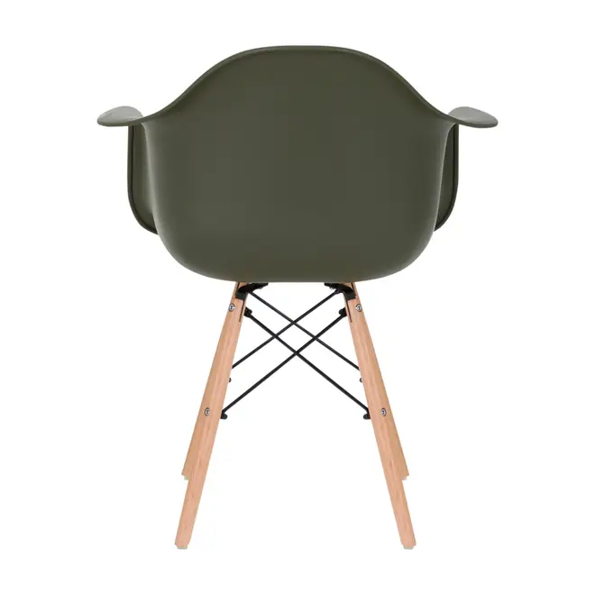 CADEIRA COM BRAÇOS EASY WOOD - FAIA/MUSGO - Foto 4