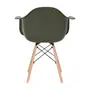 CADEIRA COM BRAÇOS EASY WOOD - FAIA/MUSGO - Foto 4