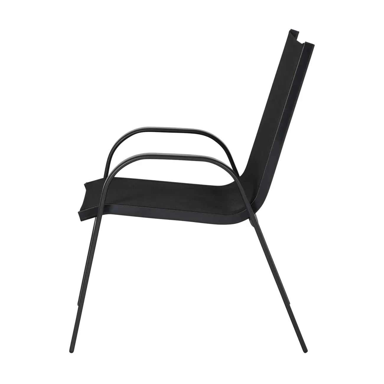 CADEIRA COM BRAÇOS SUN - PRETO/PRETO - Foto 3