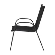 CADEIRA COM BRAÇOS SUN - PRETO/PRETO - Foto 3