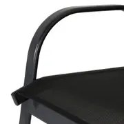 CADEIRA COM BRAÇOS SUN - PRETO/PRETO - Foto 5