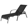 CHAISE LONGUE SUN - PRETO/PRETO - Foto 1