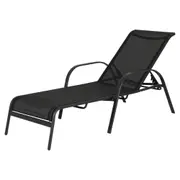 CHAISE LONGUE SUN - PRETO/PRETO - Foto 1