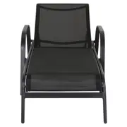 CHAISE LONGUE SUN - PRETO/PRETO - Foto 2