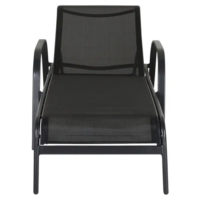 CHAISE LONGUE SUN - PRETO/PRETO - Foto 2