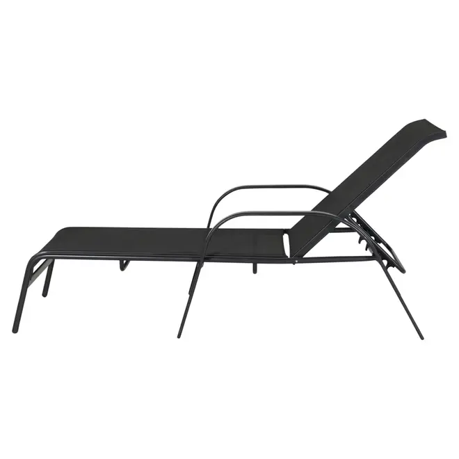CHAISE LONGUE SUN - PRETO/PRETO - Foto 3