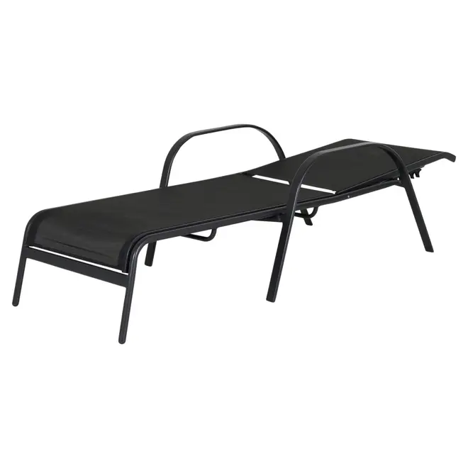 CHAISE LONGUE SUN - PRETO/PRETO - Foto 5