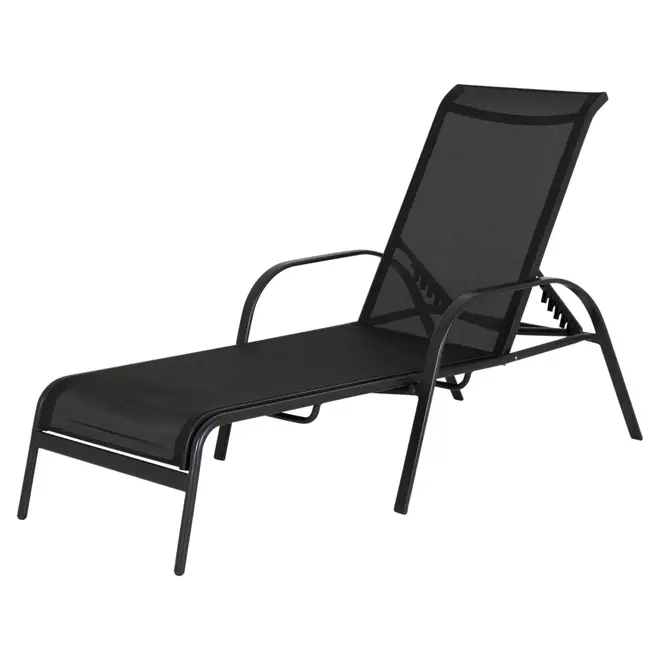 CHAISE LONGUE SUN - PRETO/PRETO - Foto 6