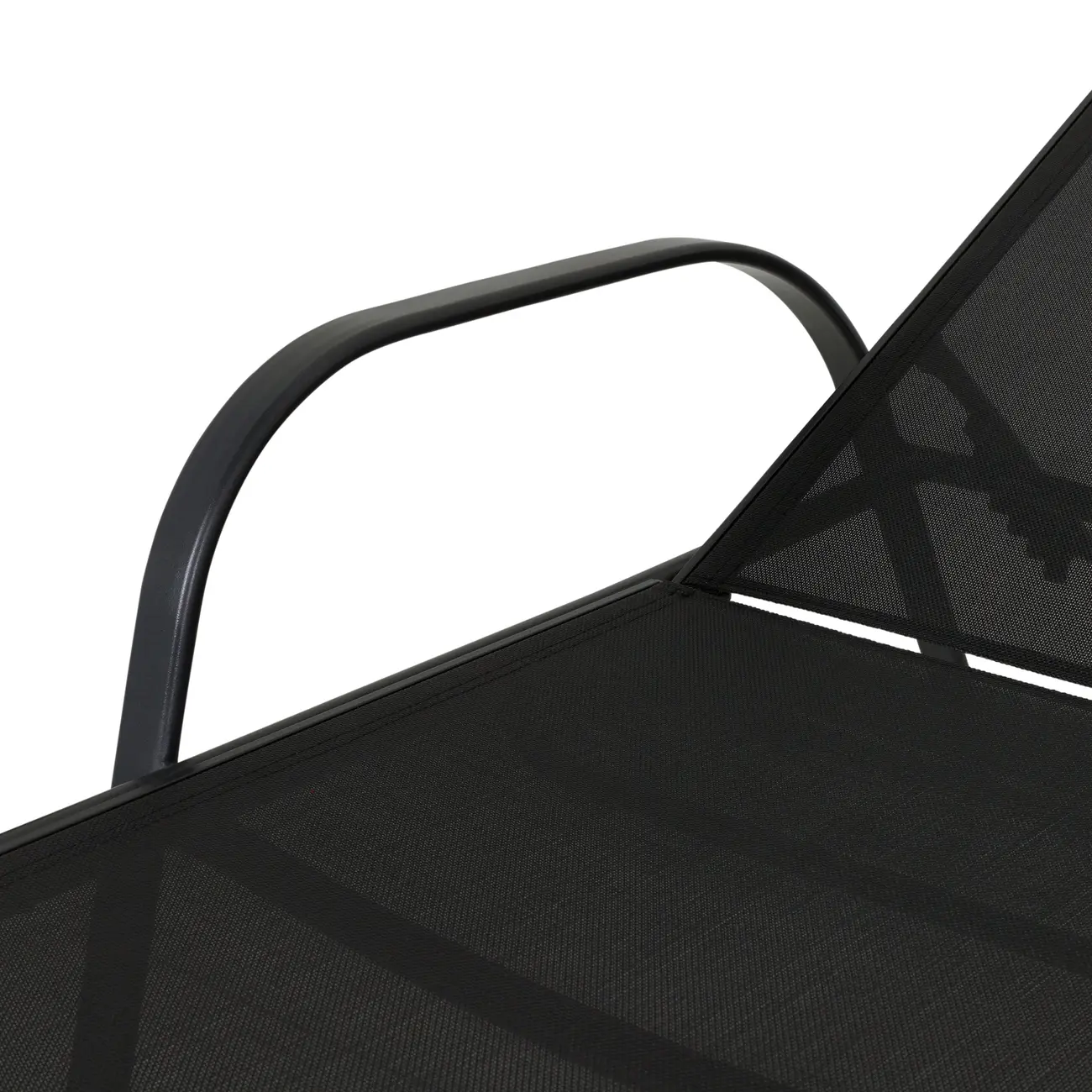 CHAISE LONGUE SUN - PRETO/PRETO - Foto 7