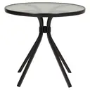 PRETO/INCOLOR - MESA REDONDA 77 CM SUN