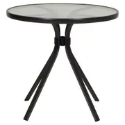 MESA REDONDA 77 CM SUN - PRETO/INCOLOR - Foto 1