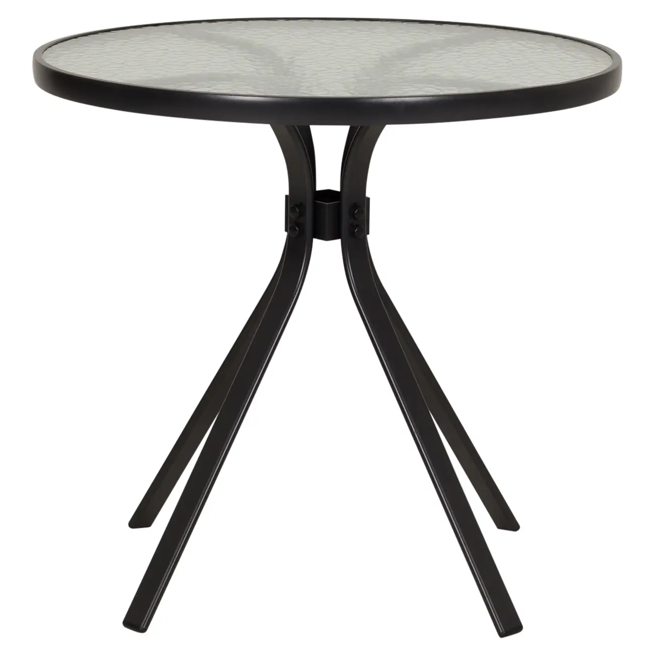 MESA REDONDA 77 CM SUN - PRETO/INCOLOR - Foto 1
