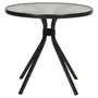 PRETO/INCOLOR - MESA REDONDA 77 CM SUN