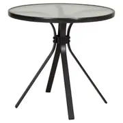 MESA REDONDA 77 CM SUN - PRETO/INCOLOR - Foto 2
