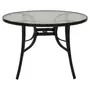 MESA PARA ÁREA EXTERNA REDONDA 1,07 M SUN - PRETO/INCOLOR - Foto 1