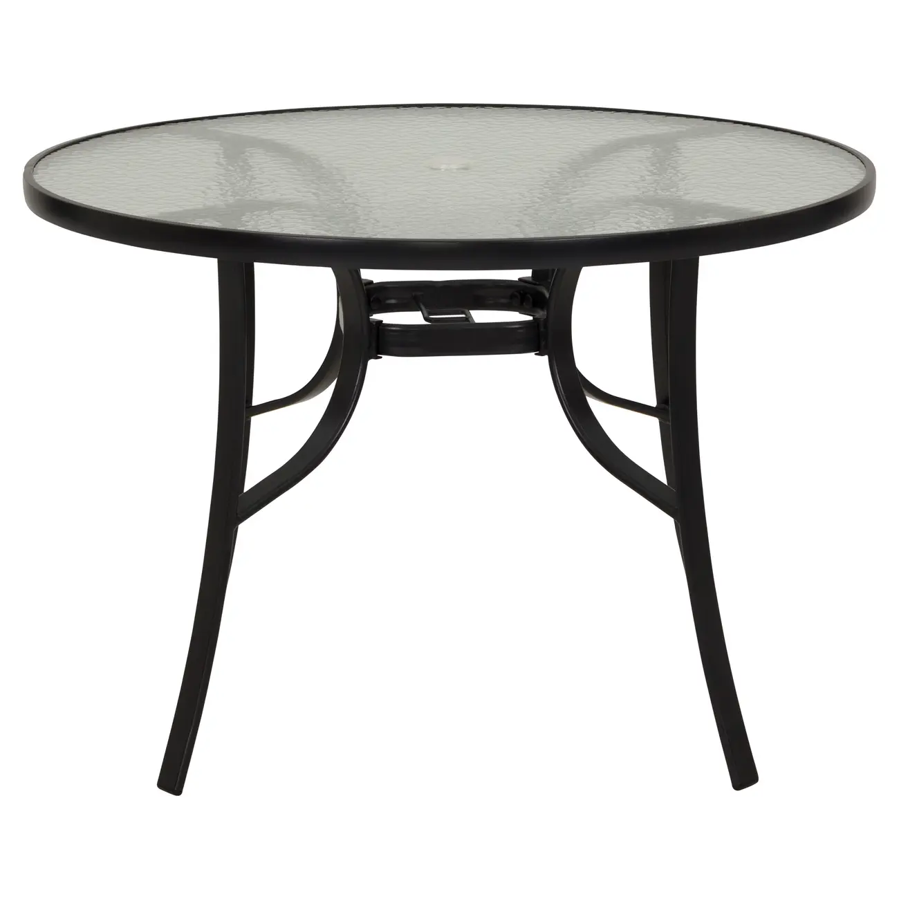 MESA PARA ÁREA EXTERNA REDONDA 1,07 M SUN - PRETO/INCOLOR - Foto 1