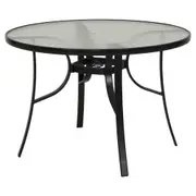 MESA PARA ÁREA EXTERNA REDONDA 1,07 M SUN - PRETO/INCOLOR - Foto 2