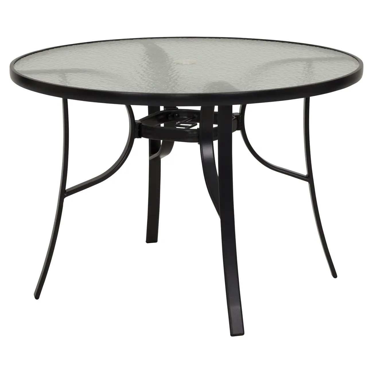 MESA PARA ÁREA EXTERNA REDONDA 1,07 M SUN - PRETO/INCOLOR - Foto 2