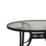 MESA PARA ÁREA EXTERNA REDONDA 1,07 M SUN - PRETO/INCOLOR - Foto 3